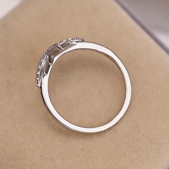 New 925 Silver Bling Star Fashion Diamond Ring - Picture 4 of 6